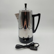 Vtg Regal K7526 Automatic Electric Percolator 12 Cup Chrome Coffee Pot Tested - £23.16 GBP