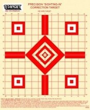 TSPGS 100 Yd Rifle Sighting-In Target (red) with 1&quot; Grid (50 Targets) - £16.92 GBP
