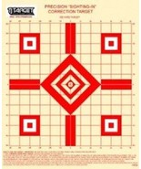 TSPGS 100 Yd Rifle Sighting-In Target (red) with 1&quot; Grid (50 Targets) - £16.99 GBP