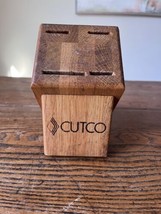 CUTCO Classic Handle Butcher Block 4 Knife Holder.  Made In The USA - £14.70 GBP