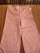 Gap Pink Girls Size 14 Corduroy High Rise Wide-Leg Crop Brand New-SHIPS N 24 HRS - £62.48 GBP