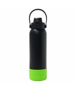 Aquatix Double Wall Insulated 32 Ounce Black Bottle with Silicon Shock S... - €31,20 EUR