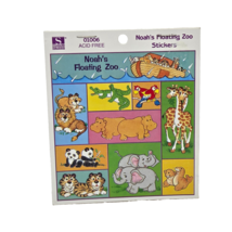 VINTAGE 1996 STANDARD NOAH&#39;S FLOATING ZOO STICKERS BOOKLET NEW 60 STICKERS - $7.60
