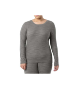 Fruit of the Loom Women&#39;s Eversoft Waffle Thermal Top, Gray Size XS (0-2) - $255.23 MXN