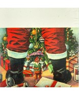 Naughty Christmas Santa Pee Elf Umbrella Mini Card Tag Set 90s Deadstock... - £21.21 GBP