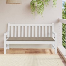  Garden Bench Cushion Taupe 100% polyester 59.1 x 19.7 x 1.6 in - $60.88