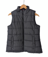 Amazon Essentials Womens Black Zipper Puffer Vest Jacket Pockets Size Me... - $33.88 CAD