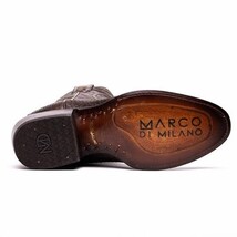 Marco Di Milano Genuine Snake Skin Cowboy Boot Kansas Brown image 5