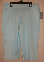 NWT WOMENS no boundaries stretch PINSTRIPE CAPRIS / CROPPED PANTS  SIZE 19 - $18.65