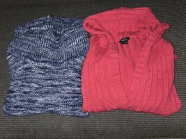 Rue21 Vibrant Pink and Classic Blue Knit Sweater Duo - $27.00