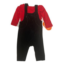 Wonder Nation LS Bodysuit Top And Overall Pants 2 PC Set Size 12M - $14.84