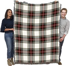 Plaid Blanket Stewart Dress Tartan - Patterns Gift Tapestry Throw Woven, 72x54 - £62.53 GBP