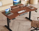 63X30 Inches Dual Motor Electric Standing Desk With Drawer, Adjustable H... - $370.99