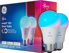 Ge Cync A19 Smart Led Light Bulbs, Room Décor Aesthetic Color Changing, ... - £27.84 GBP