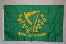 2x3 Embroidered Sewn Erin Go Bragh Ireland Solarmax Nylon Flag 2&#39;x3&#39; Banner - £19.32 GBP