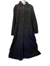 Woman’s Focus USA Full Length Black Corduroy Jacket Coat Size Large - $49.50