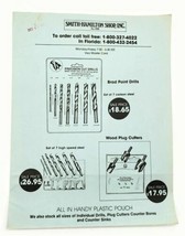 1984 Smith-Hamilton Shop Inc. Catalog Brochure Drill Bits Tools Vintage - $15.04