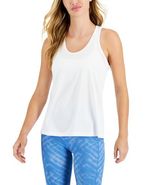 MSRP $20 Id Ideology Women&#39;s Embossed Star Racerback Tank White Size XXL - €8,49 EUR