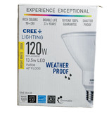 Cree 120W Bright White(3000k) 13.5w 40• Flood Weather Proof Light Bulb - £27.15 GBP