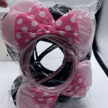 Disney Mickey and Minnie Mouse Pink And Black Fabric Ears Headband 18 total New - £20.04 GBP