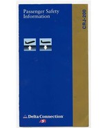 Delta Airlines CRJ-200 Safety Card 2000 - £12.45 GBP