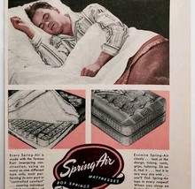 1947 Spring Air Mattress Box Spring Michigan Advertisement Bedding Sleep... - $19.99