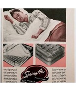 1947 Spring Air Mattress Box Spring Michigan Advertisement Bedding Sleep... - $19.99