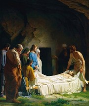 framed canvas art print giclée Burial of Jesus - £31.31 GBP