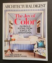 Architectural Digest Magazine August 2015 The Joy Of Color Glorious Rooms  - $14.75