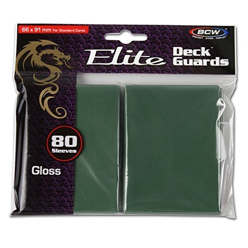 Elite Deck Guards 80-pack Sleeves: Glossy Green