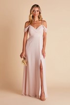 Birdy Grey SPENCE CONVERTIBLE DRESS CHIFFON PALE BLUSH Small Slit NEW NWT - $671.54 MXN