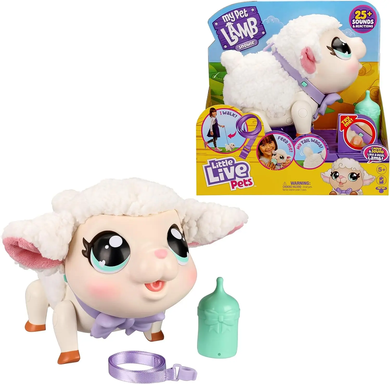 Original Little Live Pets My Pet Lamb Snowie Soft and Wooly Interactive Toy Lamb - £103.03 GBP