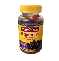 Nature Made Elderberry Gummies w/Vitamin C & Zinc 60 Ct Exp 1/24 - $18.69