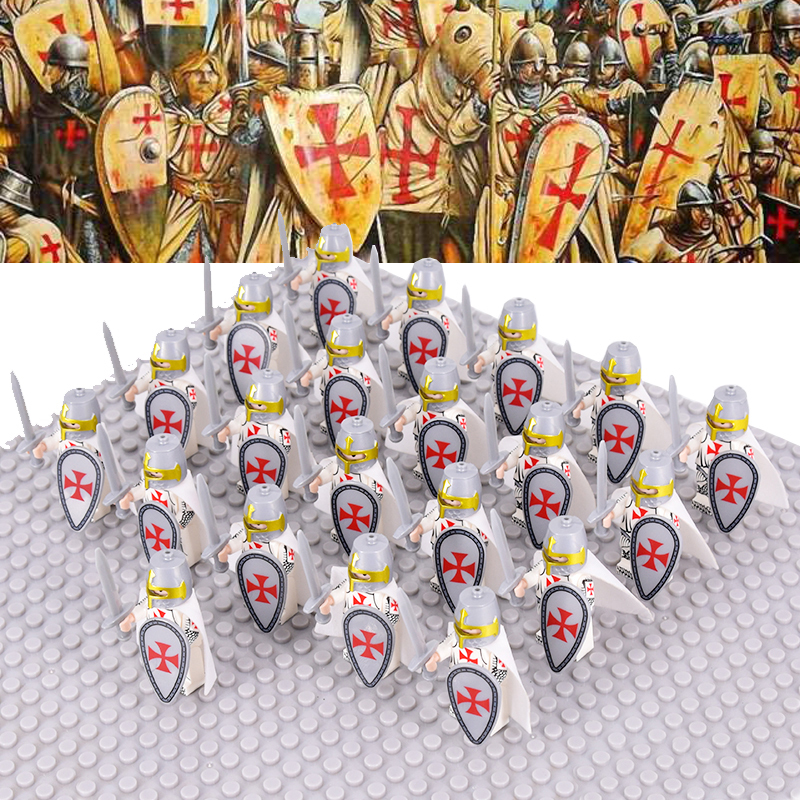 Medieval Castle The Crusaders and Templar Knights 21 Minifigures Set