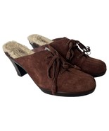 UGG Shoes Womens 8 Molly Sherpa Lined Clog Mule Lace Slip On 5566 Oxford... - $54.14 CAD