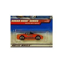 Hot Wheels Mattel 1998 1:64 Scale Sugar Rush Series Reese&#39;s Mazda MX-5 Miata Die - £16.95 GBP