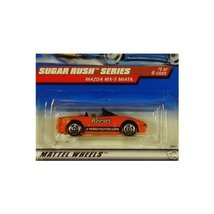 Hot Wheels Mattel 1998 1:64 Scale Sugar Rush Series Reese&#39;s Mazda MX-5 Miata Die - £16.19 GBP