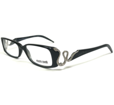 Roberto Cavalli Eyeglasses Frames Satiro 345 K88 Black Silver Snakes 52-14-135 - $214.83
