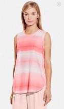 NWT Women&#39;s Vince Camuto Ombré Striped Sleeveless Blouse Top Sz XL - £27.60 GBP