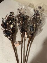 3 Americana Berry Stems with tin Stars image 5