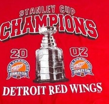 Vintage Tshirt Detroit Red Wings 2002 Stanley Cup Champions Shirt X-Large XL - £18.78 GBP