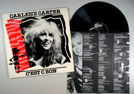 Carlene Carter - Cest C Bon (1983) Vinyl LP • PROMO • Mean It For A Minute - $12.11