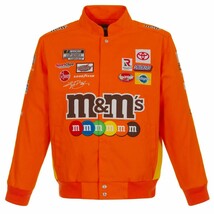  Authentic Kyle Busch JH Design M&amp;M&#39;s Snap  Orange Uniform Cotton Jacket  - £142.20 GBP