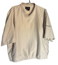 FootJoy V-Neck Men’s Size X-Large Tan Windbreaker Golf Pullover Short Sl... - $18.41