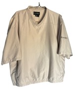 FootJoy V-Neck Men’s Size X-Large Tan Windbreaker Golf Pullover Short Sl... - $339.26 MXN