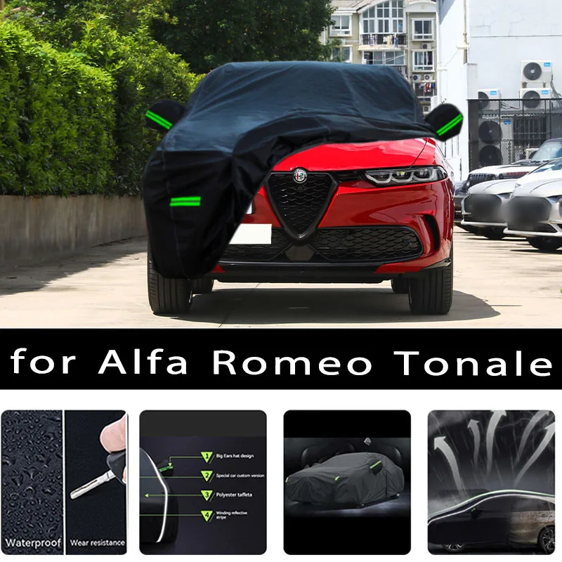 For Alfa Romeo Tonale Outdoor Protection Full Car Covers Snow Cover Sunshade - £74.08 GBP