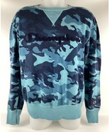 Champion Men’s Camo Blue Pullover Sweatshirt Size Large LG L Athletic Ca... - $752.94 MXN