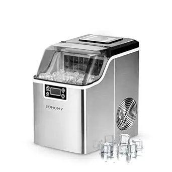 Ice Cube Maker Machine Countertop, 2 Ways To Add Water, 45Lbs/Day 24 Pcs... - $296.99