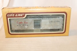 HO Scale Life-Like, 40&#39; Box Car, D&amp;RGW Rio Grande Silver, Cookie Box #66172 - $28.50