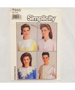 Misses Set Collars Sewing Pattern 7995 Simplicity 1986 One Size Precut - £13.31 GBP